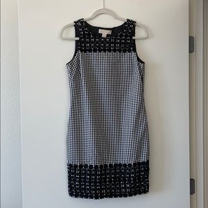 NWOT Michael Kors black white gingham dress 2